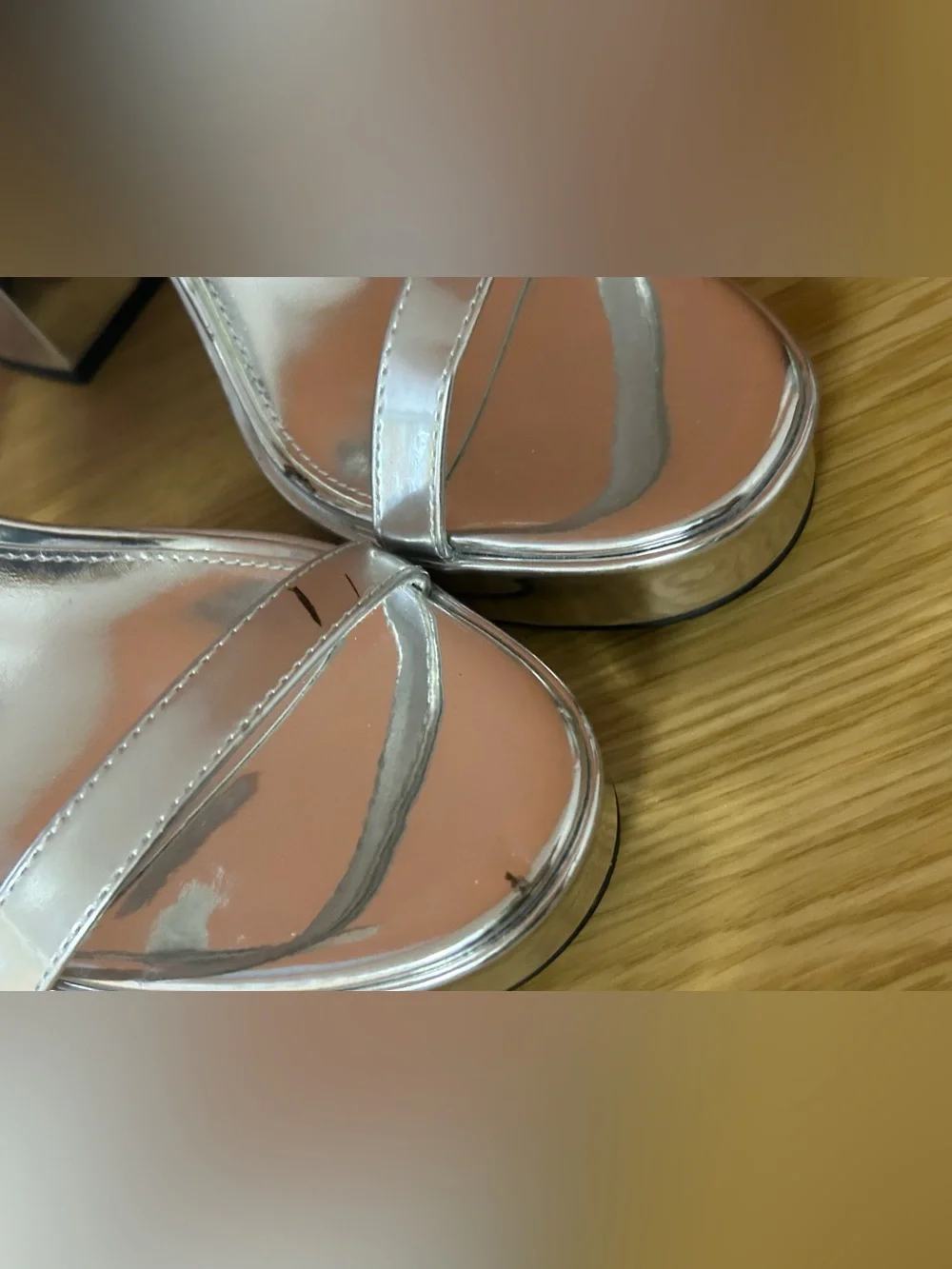 NWOT Steve Madden Women’s Metallic Veronica Sandal